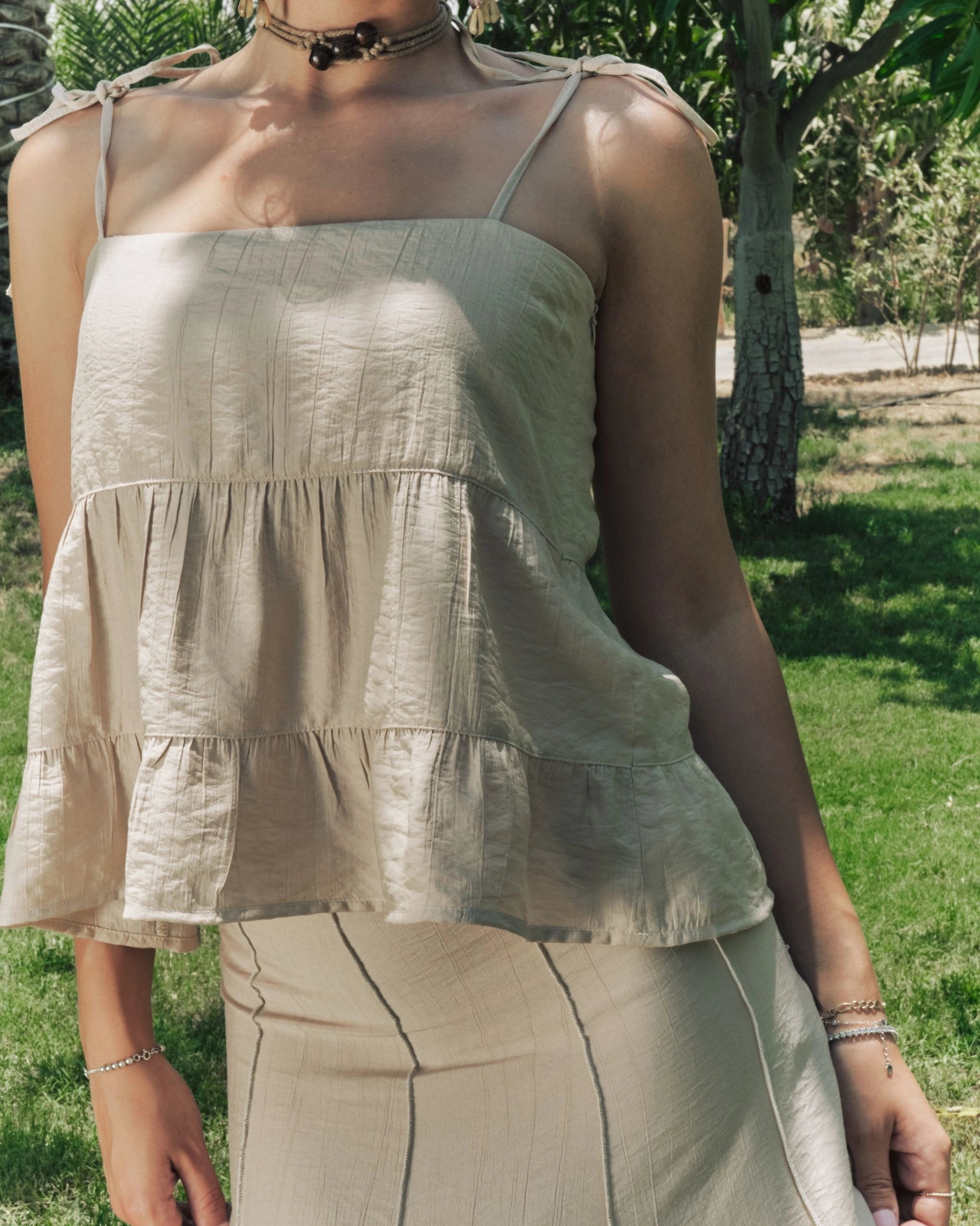 Ruffle Tie Top