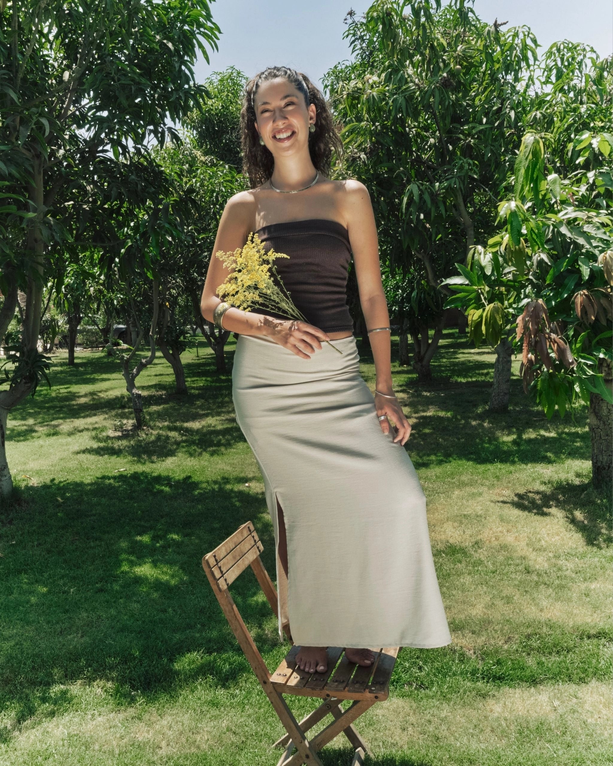 Straight Maxi Skirt