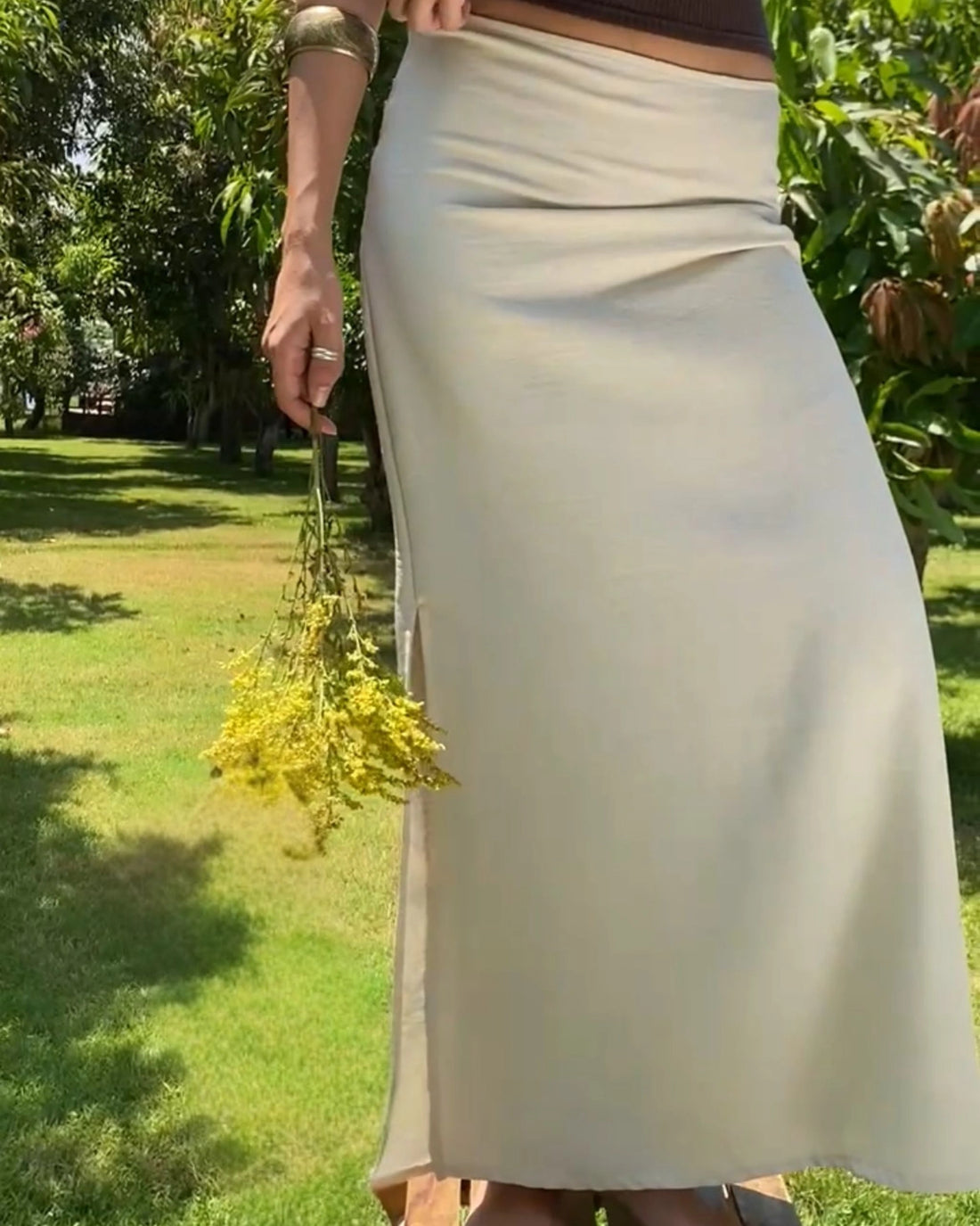 Straight Maxi Skirt
