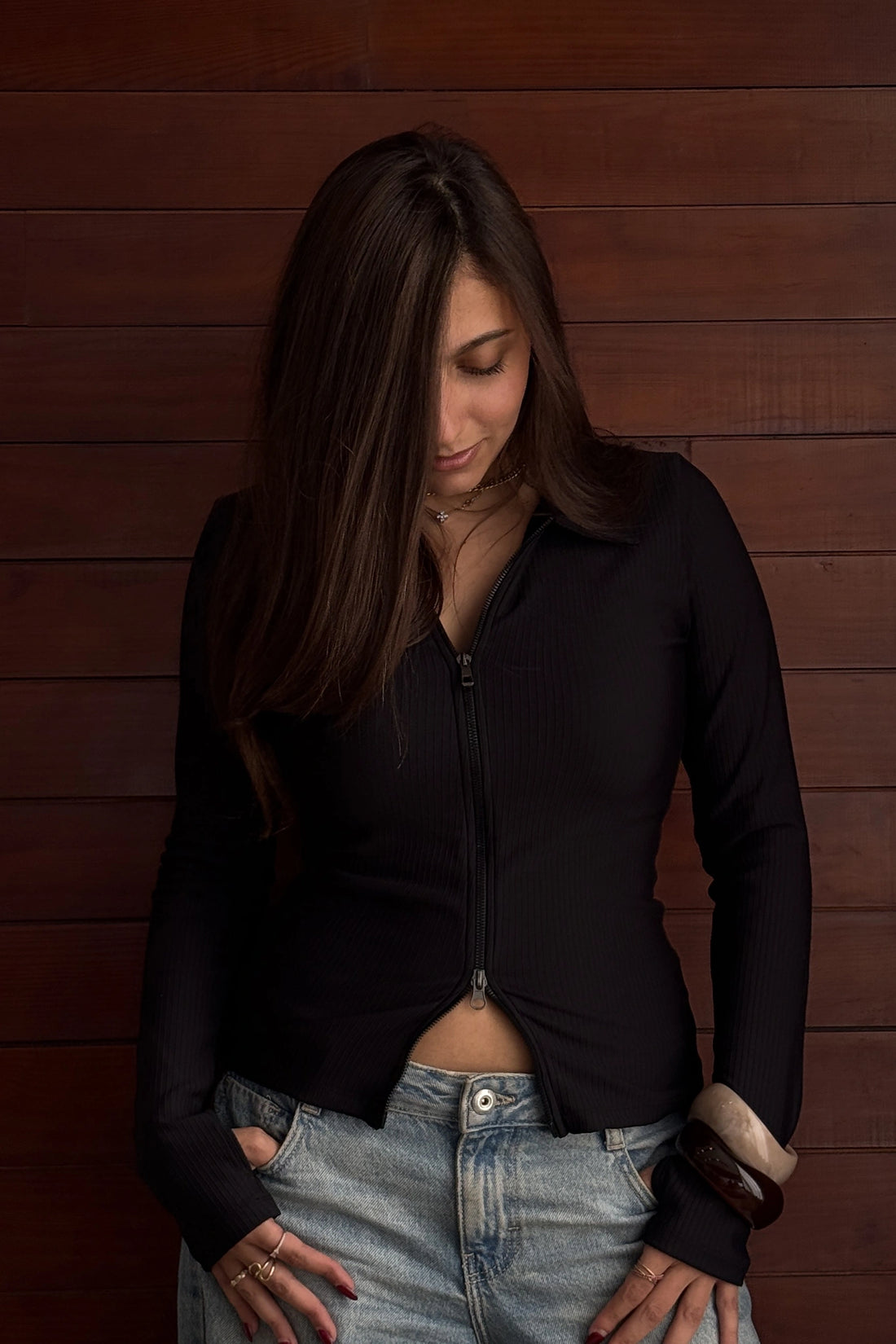 Double Zip Long Sleeve