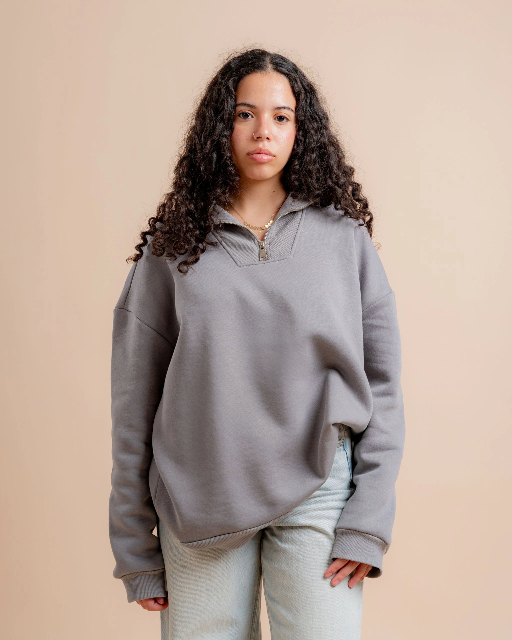 JEN Unisex Quarter Zip Sweatshirt