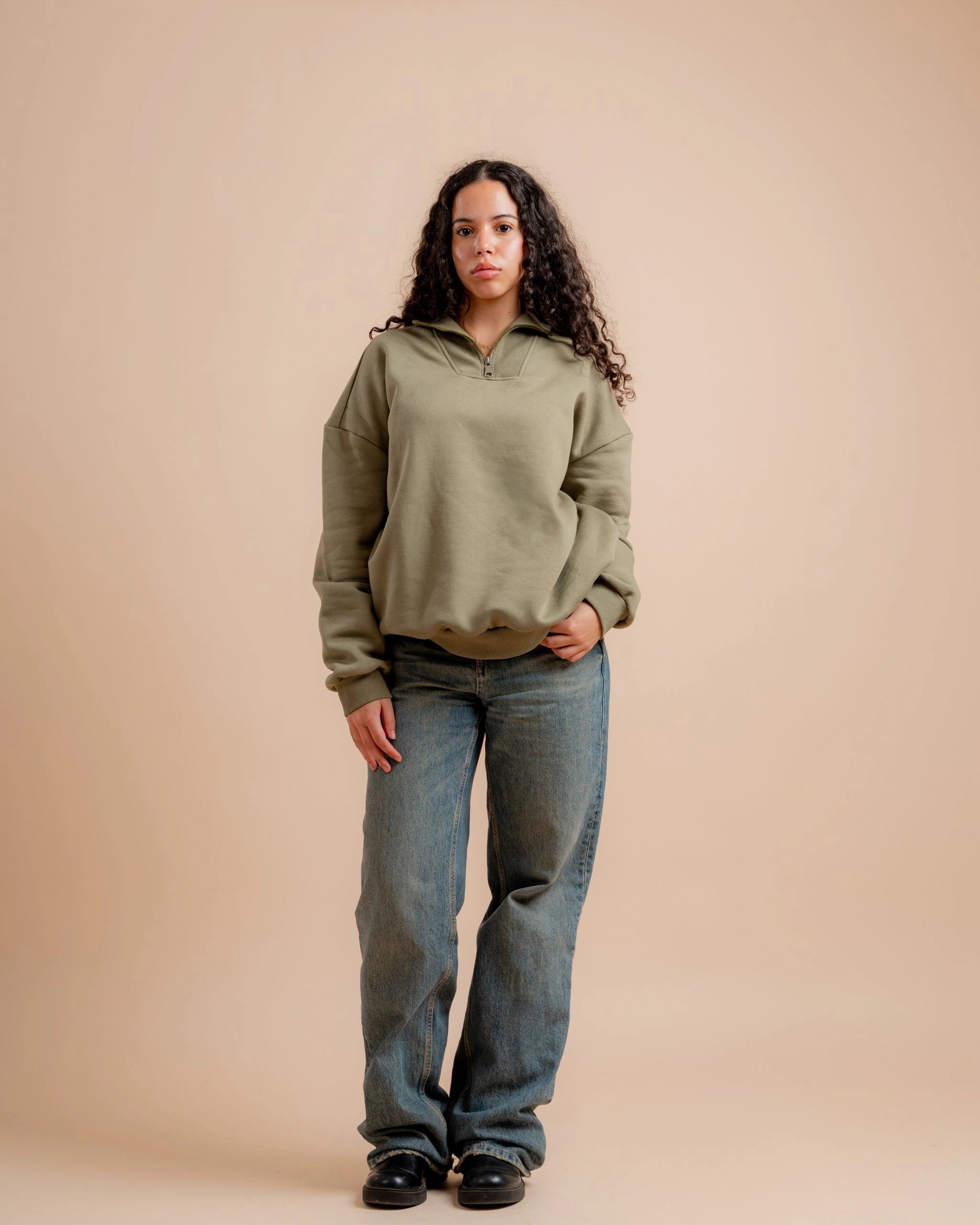 JEN Unisex Quarter Zip Sweatshirt