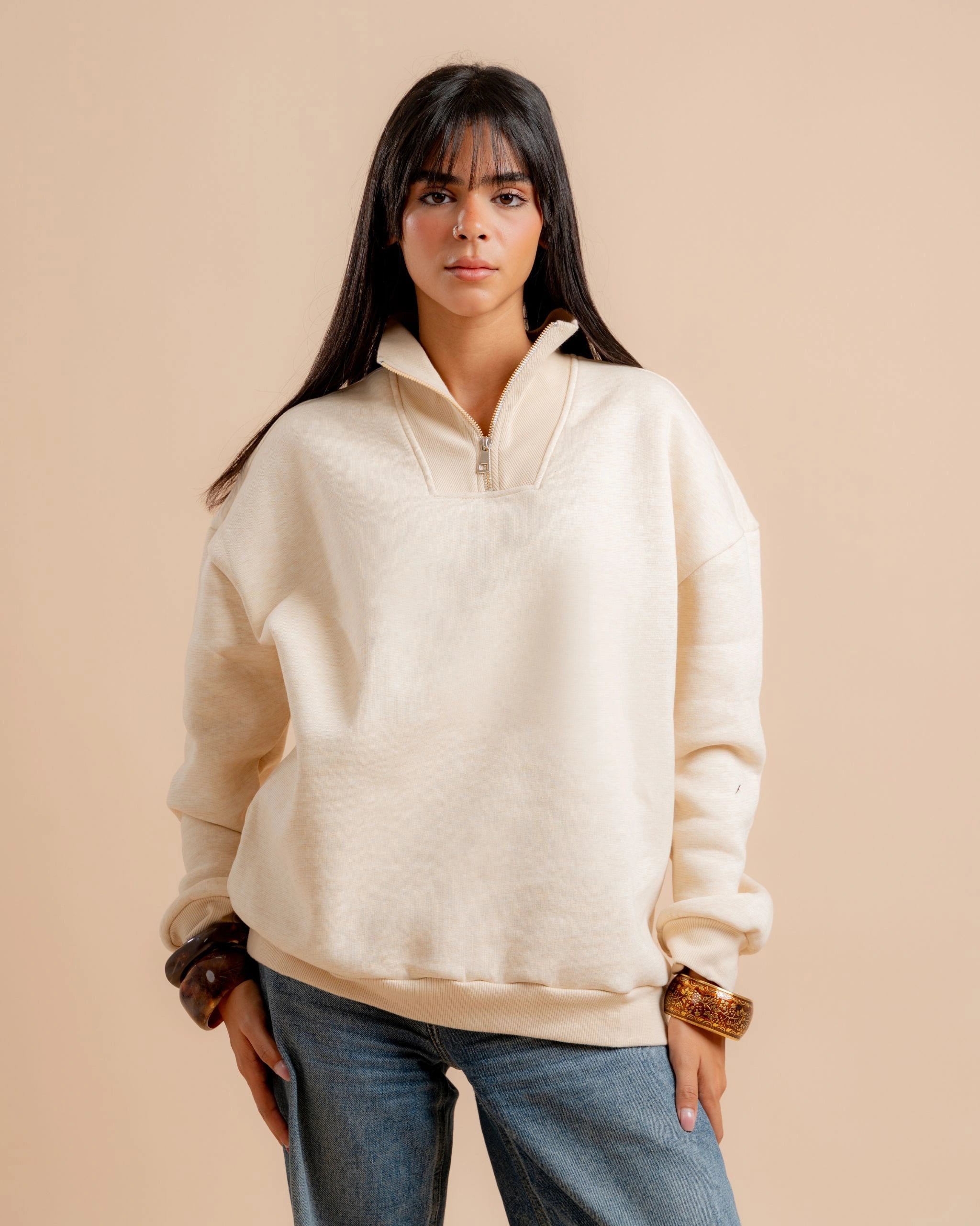 JEN Unisex Quarter Zip Sweatshirt