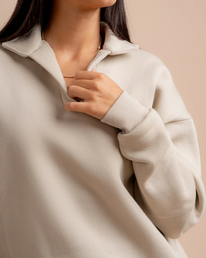 JEN EG SWEATSHIRT COLLAR TOP WINTER COLLECTION VOL2.0