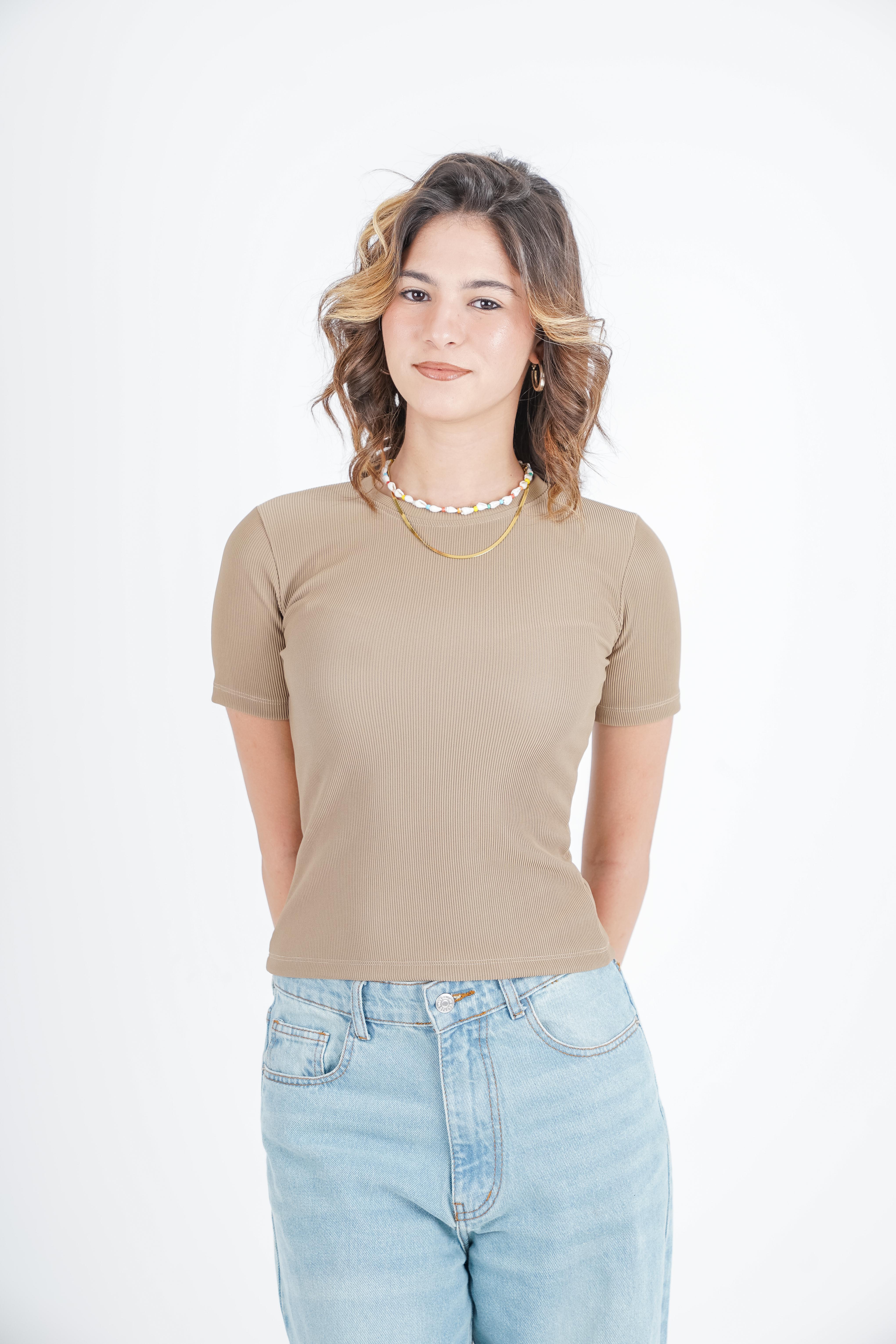 Half-Sleeve Basic Top