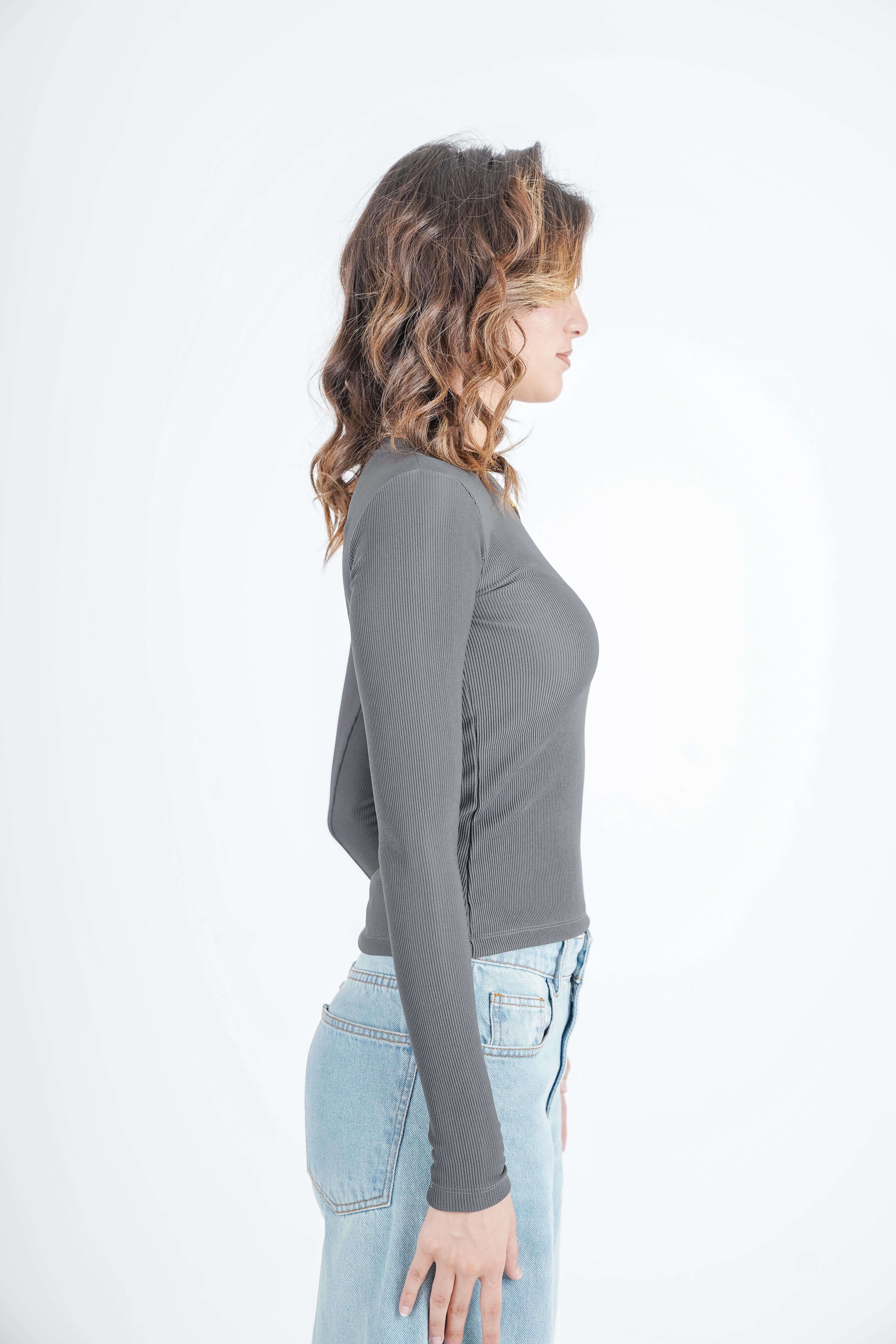 Long-Sleeve Basic Top