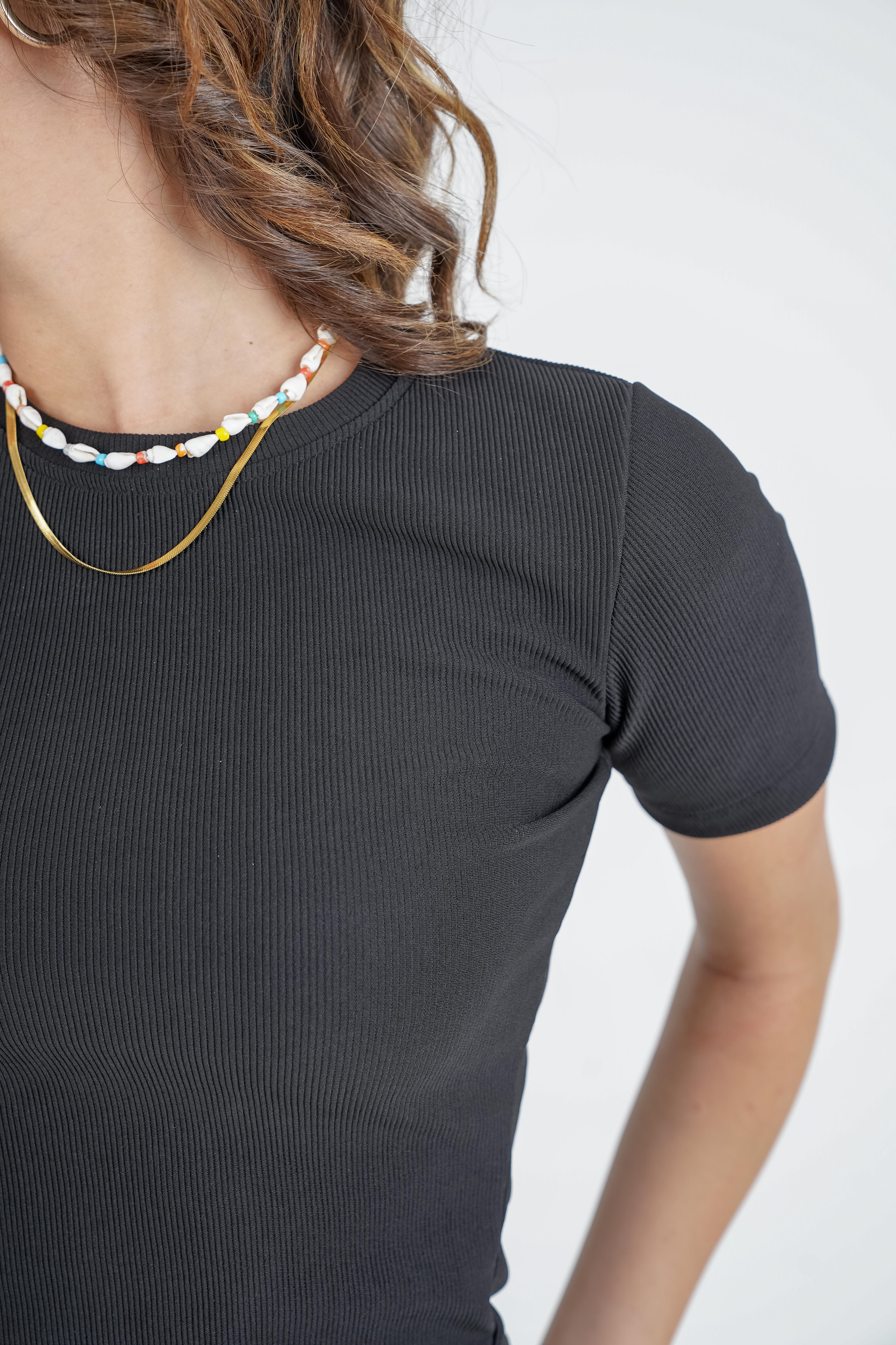 Half-Sleeve Basic Top