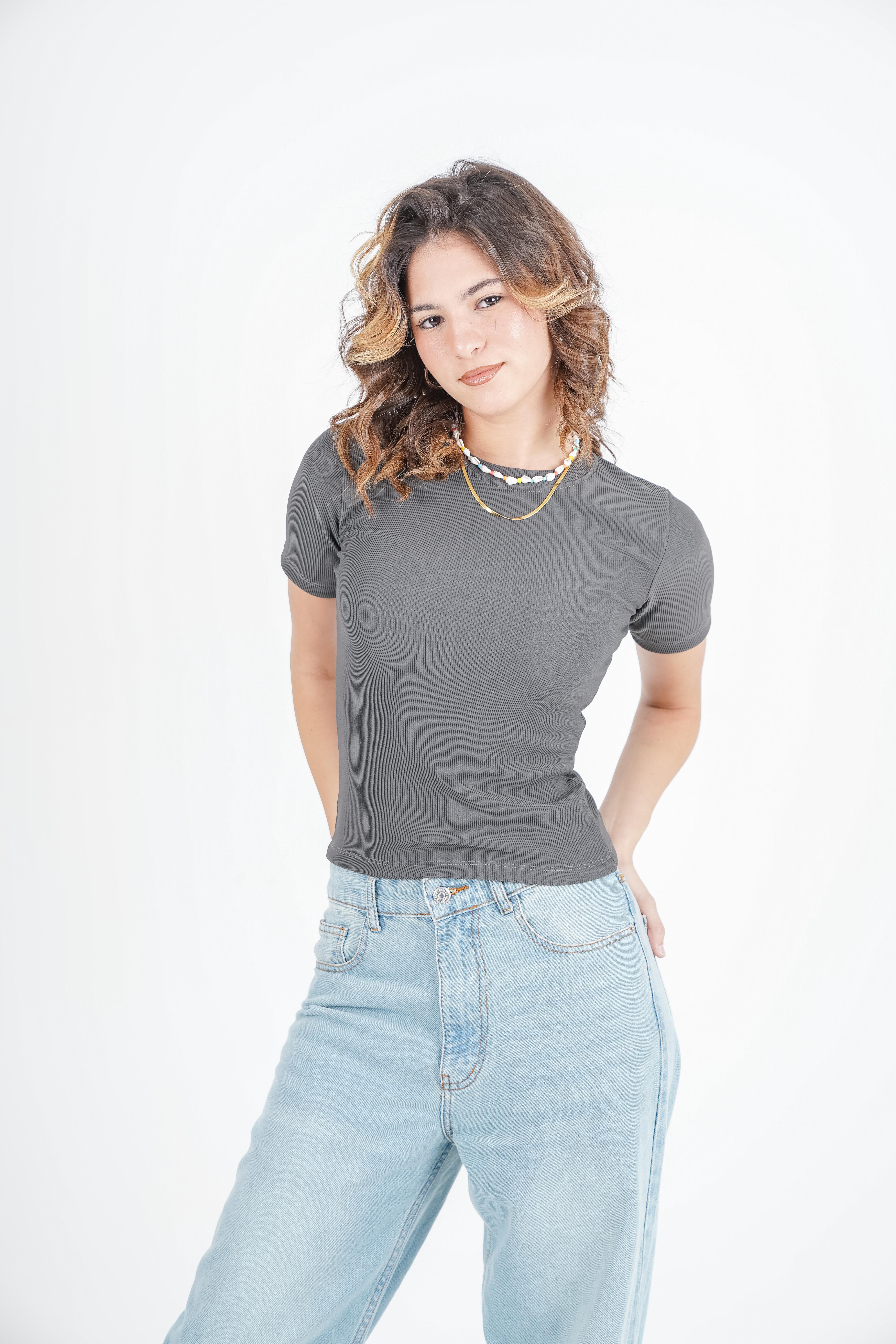 Half-Sleeve Basic Top