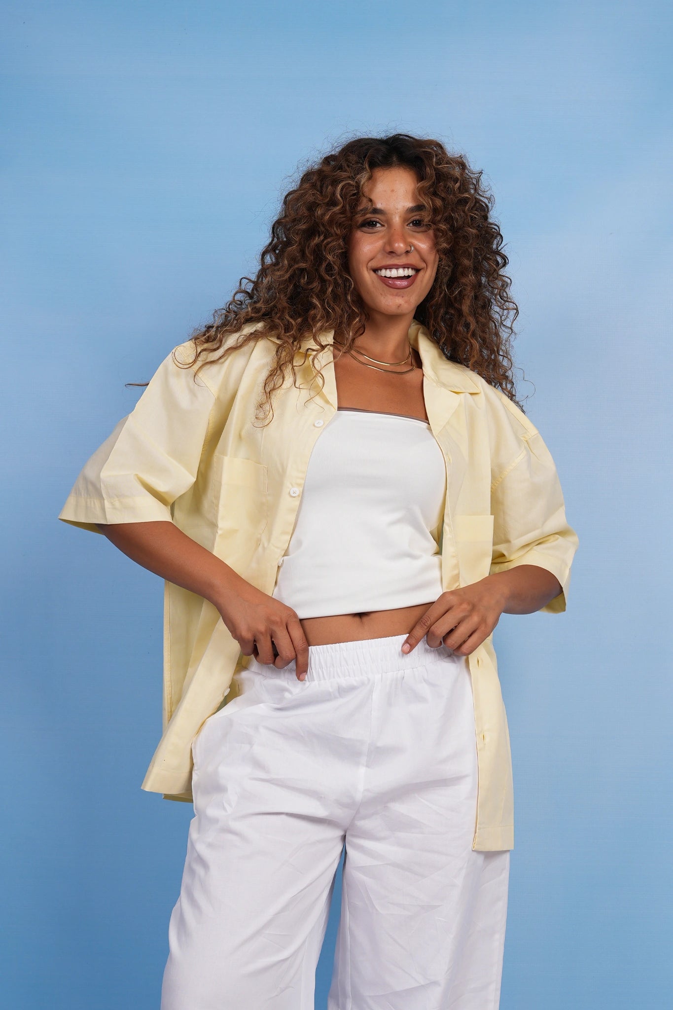 Yellow Linen Shirt